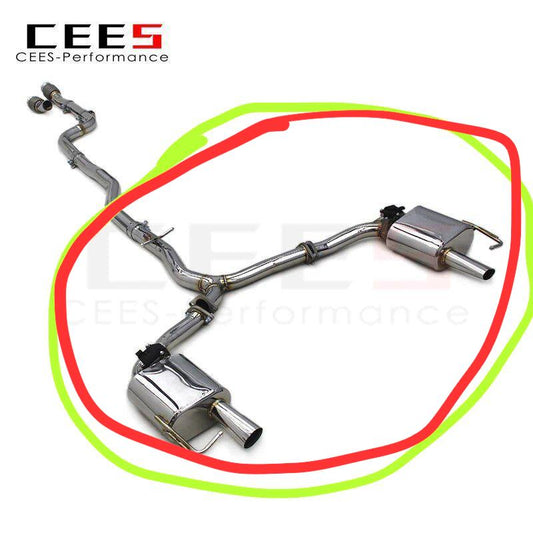 CEES Axle back System for Mercedes-Benz C250/C300 W205 2.0T 2015-2022 Tuning Performance Valvetronic Exhaust Pipe