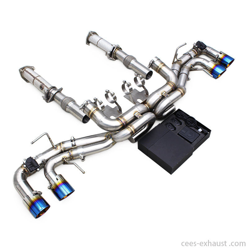 CEES Catback Exhaust for Chevrolet CORVETTE C8 2019-2025 SS304 Performance Escape Car Exhaust System Tuning Valve Exhaust Pipe