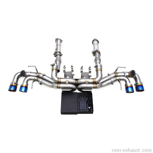 CEES Catback Exhaust for Chevrolet CORVETTE C8 2019-2025 SS304 Performance Escape Car Exhaust System Tuning Valve Exhaust Pipe