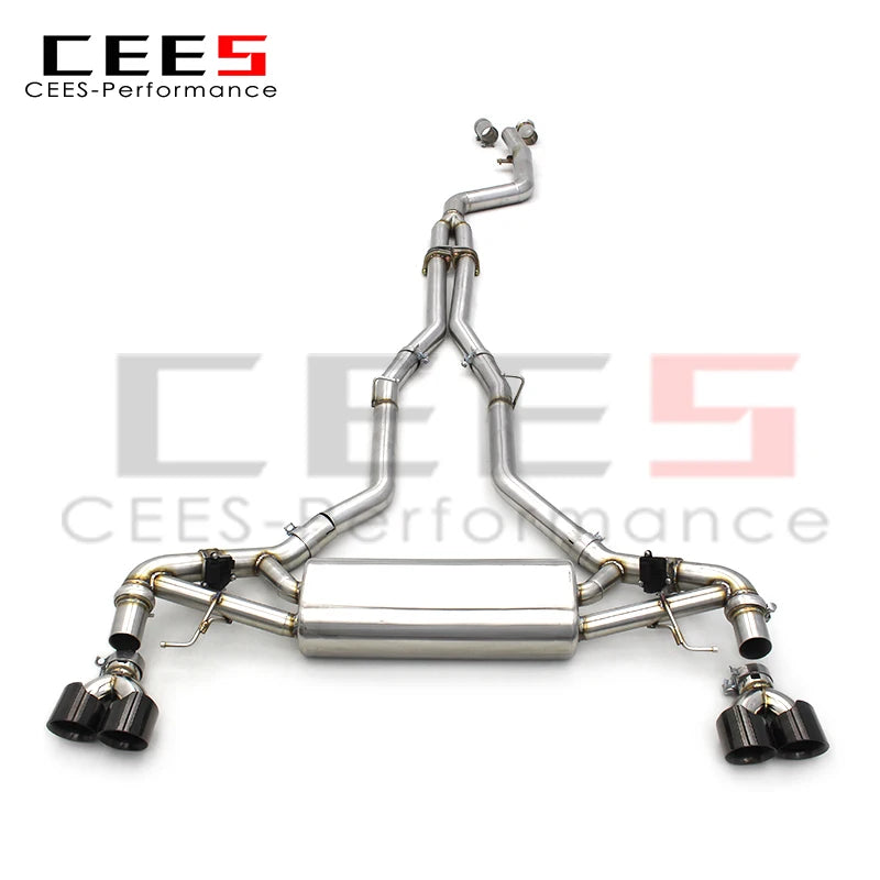 CEES 3.0T Stainless Steel Racing Engine Catback Exhaust System For BMW X5 X6 G05 G06 Valve Exhaust Pipe Muffler Escape