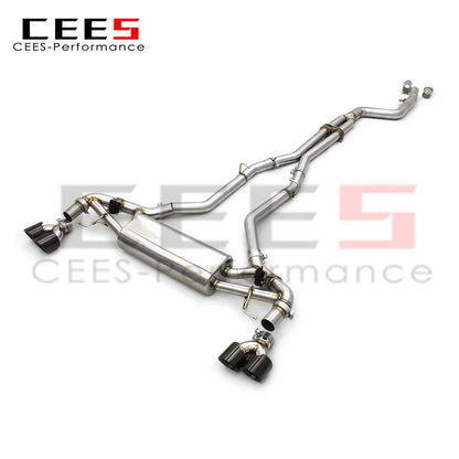 CEES 3.0T Stainless Steel Racing Engine Catback Exhaust System For BMW X5 X6 G05 G06 Valve Exhaust Pipe Muffler Escape