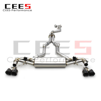 CEES 3.0T Stainless Steel Racing Engine Catback Exhaust System For BMW X5 X6 G05 G06 Valve Exhaust Pipe Muffler Escape