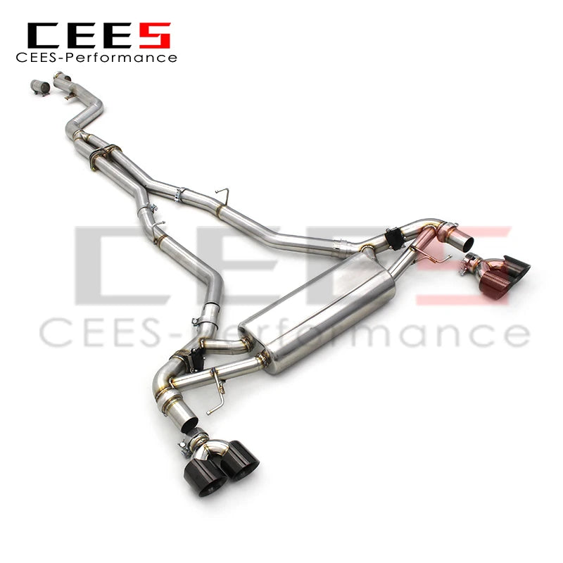 CEES 3.0T Stainless Steel Racing Engine Catback Exhaust System For BMW X5 X6 G05 G06 Valve Exhaust Pipe Muffler Escape