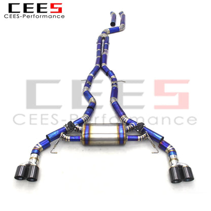 CEES 3.0T Titanium Valvetronic Exhaust System For BMW X3/X4 Tuning Exhaust Pipes Muffler Escape