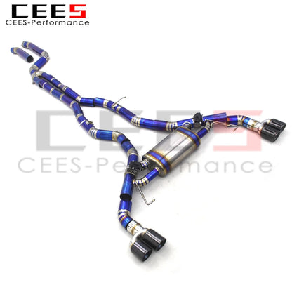 CEES 3.0T Titanium Valvetronic Exhaust System For BMW X3/X4 Tuning Exhaust Pipes Muffler Escape