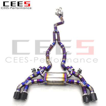 CEES 3.0t Titanium F97 F98 Full Exhaust For BMW X3M/X4M Tuning Exhaust System with High Flow Downpipe