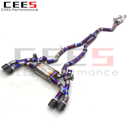 CEES 3.0t Titanium F97 F98 Full Exhaust For BMW X3M/X4M Tuning Exhaust System with High Flow Downpipe