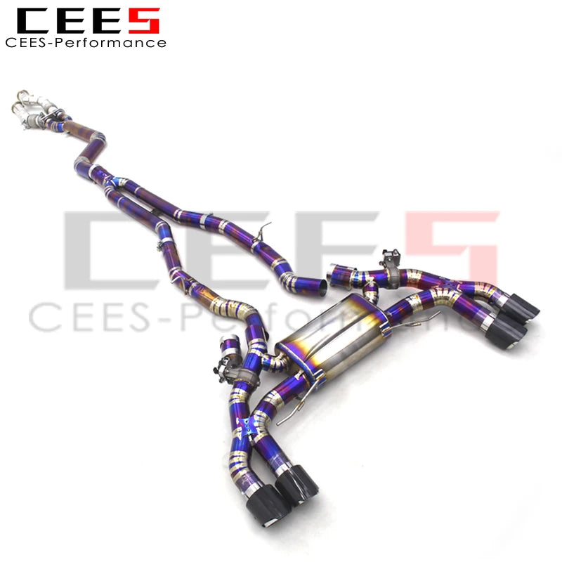 CEES 3.0t Titanium F97 F98 Full Exhaust For BMW X3M/X4M Tuning Exhaust System with High Flow Downpipe