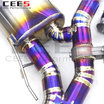 CEES 3.0t Titanium F97 F98 Full Exhaust For BMW X3M/X4M Tuning Exhaust System with High Flow Downpipe