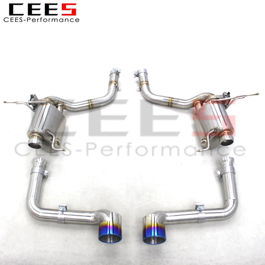 CEES 304ss Axle Exhaust with Blue Tips Tuning Auto Parts For Maserati Gran Turismo/GT Upgrade MC Style 2007-2021