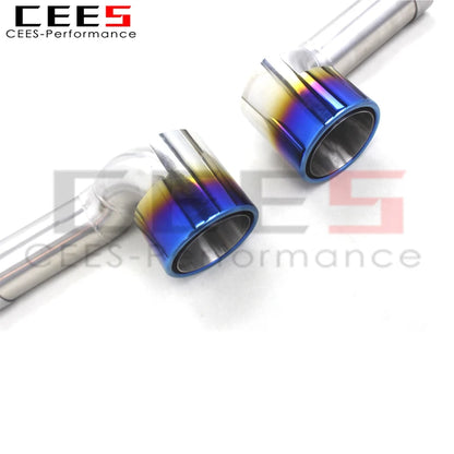 CEES 304ss Axle Exhaust with Blue Tips Tuning Auto Parts For Maserati Gran Turismo/GT Upgrade MC Style 2007-2021