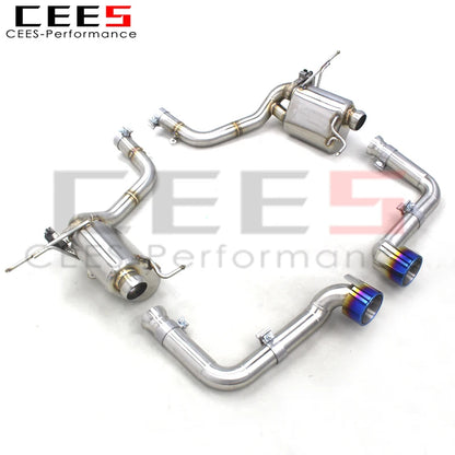 CEES 304ss Axle Exhaust with Blue Tips Tuning Auto Parts For Maserati Gran Turismo/GT Upgrade MC Style 2007-2021