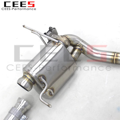 CEES 304ss Axle Exhaust with Blue Tips Tuning Auto Parts For Maserati Gran Turismo/GT Upgrade MC Style 2007-2021