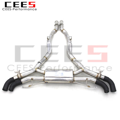 CEES Axle Exhaust Escape For BMW X5 G05 4.4T 2019-2023 Racing Exhaust Pipe Muffler 304 Stainless Steel Exhaust System