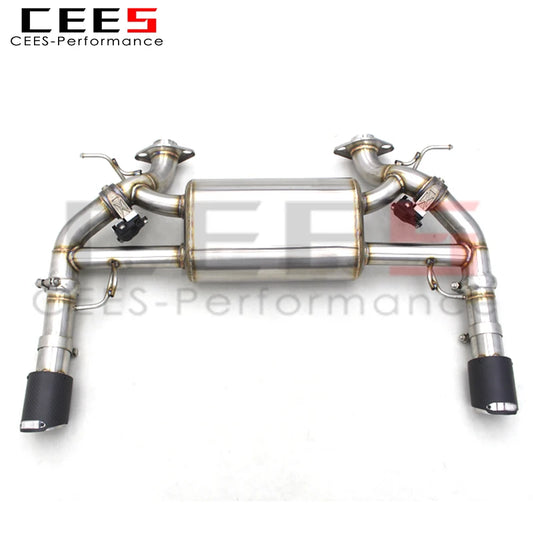 CEES Axle Exhaust Pipe For  DB9 V12 6.0L 2012-2016 Stainless Steel Valvetronic Exhaust Muffler