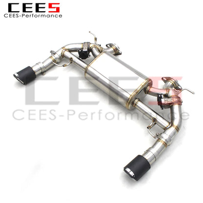 CEES Axle Exhaust Pipe For  DB9 V12 6.0L 2012-2016 Stainless Steel Valvetronic Exhaust Muffler