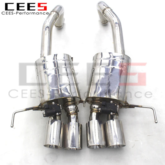 CEES Axle Exhaust Stainless Steel Performance Valvetronic Exhaust Pipe Muffler For Chevrolet Corvette C7 6.2L 2014-2019