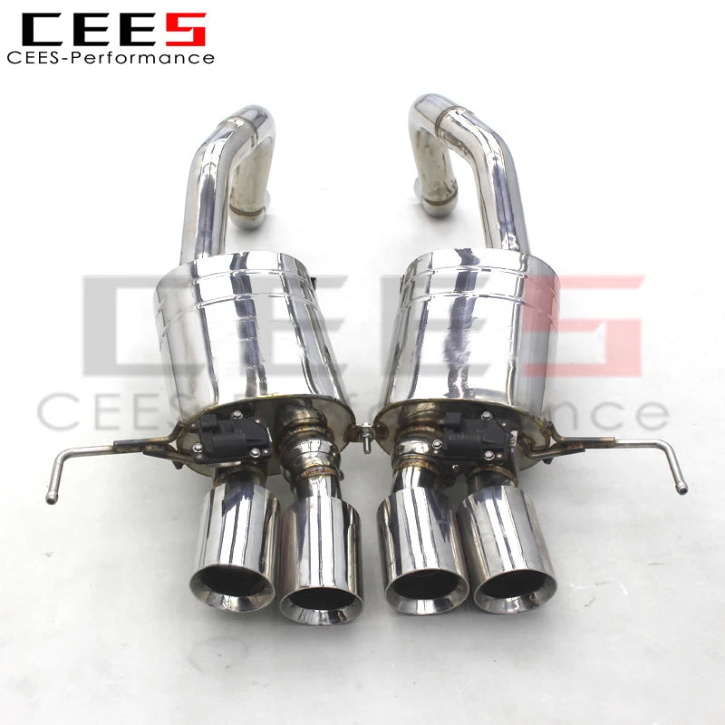 CEES Axle Exhaust Stainless Steel Performance Valvetronic Exhaust Pipe Muffler For Chevrolet Corvette C7 6.2L 2014-2019