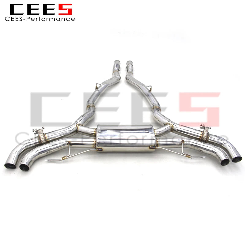 CEES Axle Exhaust System For BMW X5 G05 4.4T 2019-2023 Racing Escape Exhaust Pipe Muffler 304 Stainless Steel