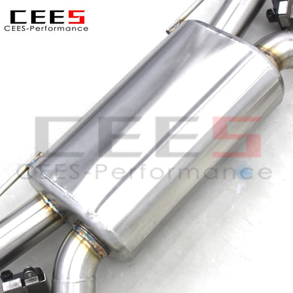 CEES Axle System Valved Exhaust pipes For BMW M550/M550i G30/N63 4.4TT 2017-2022 Stainless Steel Rear Section Exhaust