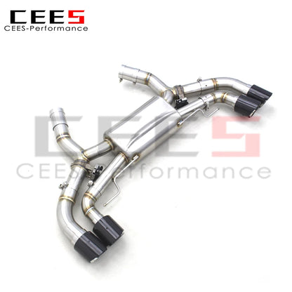 CEES Axle System Valved Exhaust pipes For BMW M550/M550i G30/N63 4.4TT 2017-2022 Stainless Steel Rear Section Exhaust