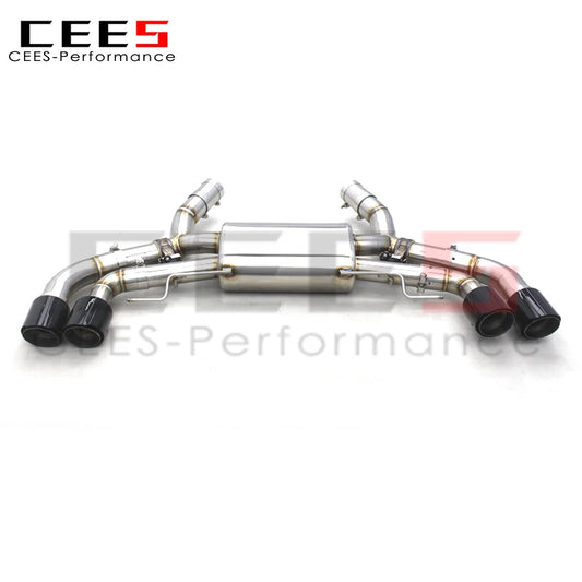 CEES Axle System Valved Exhaust pipes For BMW M550/M550i G30/N63 4.4TT 2017-2022 Stainless Steel Rear Section Exhaust