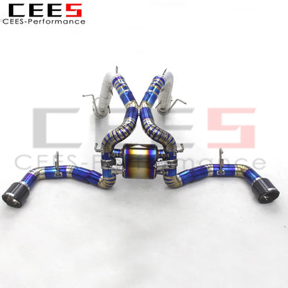 CEES Catback Exhaust Downpipe For Mclaren 540/540C 3.8 2015+ Car Exhaust System Titanium Exhaust Pipe and  Downpipe