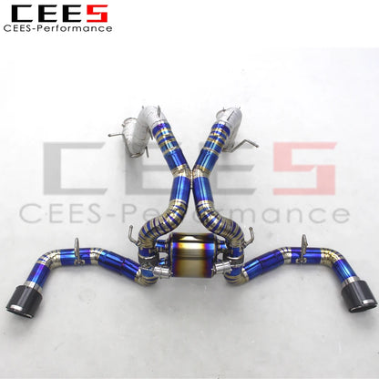 CEES Catback Exhaust Downpipe For Mclaren 540/540C 3.8 2015+ Car Exhaust System Titanium Exhaust Pipe and  Downpipe