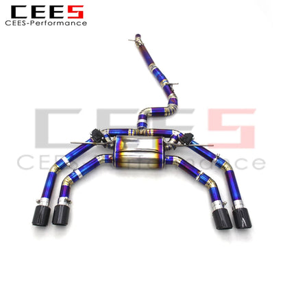 CEES Catback Exhaust For Audi S3 2.0T 2015-2023 Titanium alloy Escape Car Exhaust System Exhaust Pipe Muffler