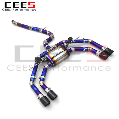 CEES Catback Exhaust For Audi S3 2.0T 2015-2023 Titanium alloy Escape Car Exhaust System Exhaust Pipe Muffler