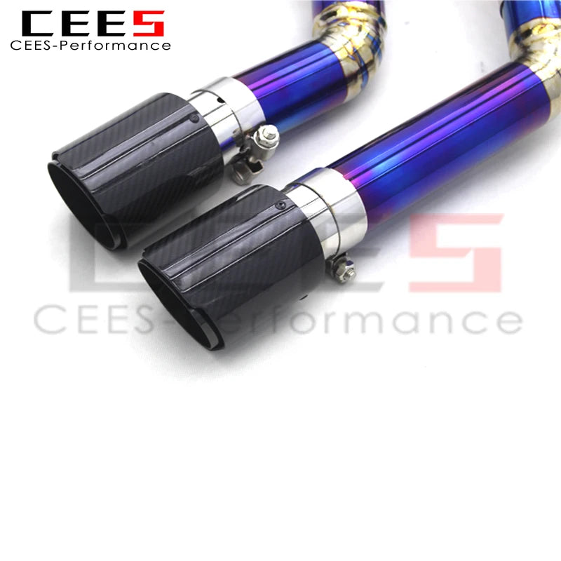 CEES Catback Exhaust For Audi S3 2.0T 2015-2023 Titanium alloy Escape Car Exhaust System Exhaust Pipe Muffler