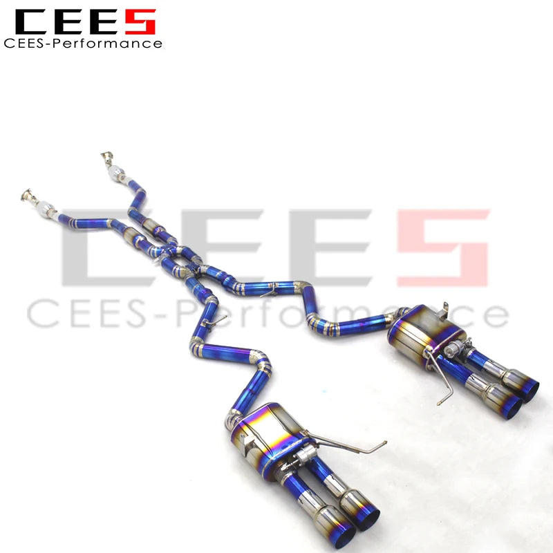 CEES Catback Exhaust  For BMW M3 E90/E92/E93 4.0L 2007-2013 Titanium Mid pipe with catalyst Muffler Escape Car Exhaust System