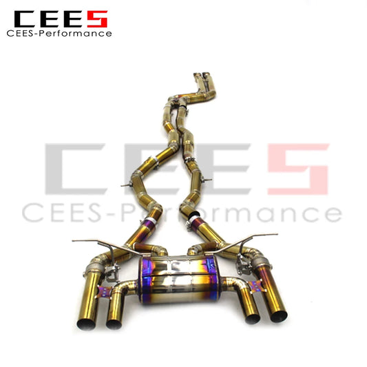 CEES Catback Exhaust For BMW M3 M4 M2C F80 F82 M2 Competition 3.0T 2015-2019 Titanium alloy  valvetronic Exhaust mufflers