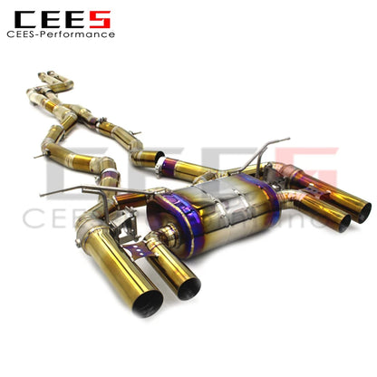 CEES Catback Exhaust For BMW M3 M4 M2C F80 F82 M2 Competition 3.0T 2015-2019 Titanium alloy  valvetronic Exhaust mufflers