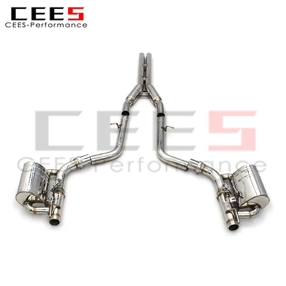 CEES Catback Exhaust For Dodge Challenger Hellcat SRT/Charger Hellcat 6.2T 6.4L Redeye Escape Stainless Steel Exhaust Pipe