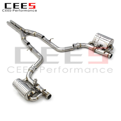 CEES Catback Exhaust For Dodge Challenger Hellcat SRT/Charger Hellcat 6.2T 6.4L Redeye Escape Stainless Steel Exhaust Pipe