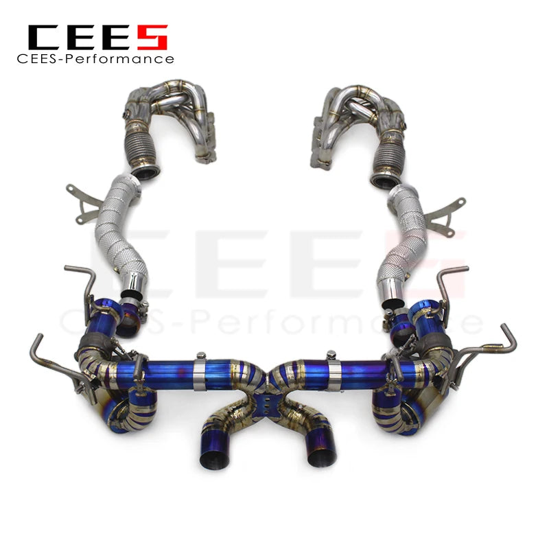 CEES Catback Exhaust For Ferrari 458 V8 4.5 2013-2016 Titanium Full exhaust Exhaust manifold escape