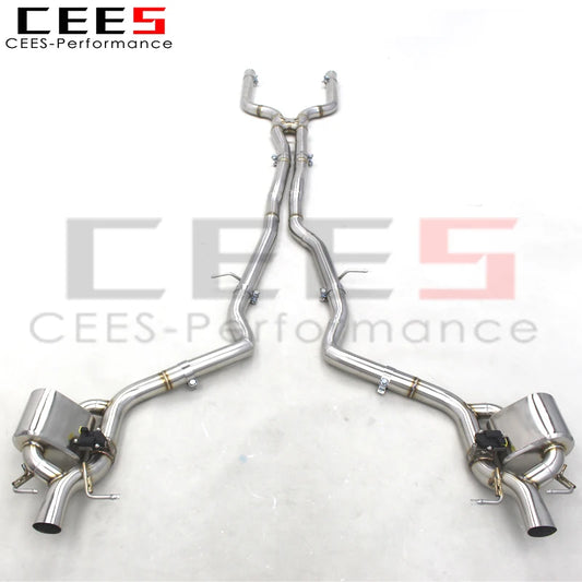 CEES Catback Exhaust For Mercedes-Benz E63 AMG W213 4.0TT 2018-2023 Stainless Steel Exhaust Pipe Muffler Exhaust System