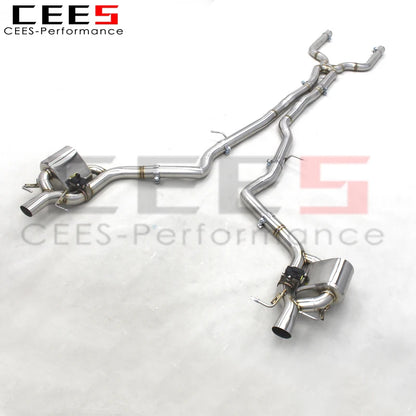 CEES Catback Exhaust For Mercedes-Benz E63 AMG W213 4.0TT 2018-2023 Stainless Steel Exhaust Pipe Muffler Exhaust System