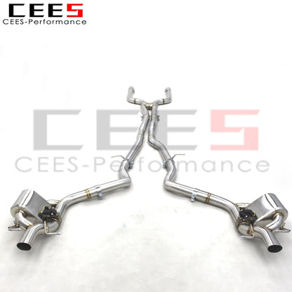 CEES Catback Exhaust For Mercedes-Benz E63 AMG W213 4.0TT 2018-2023 Stainless Steel Exhaust Pipe Muffler Exhaust System