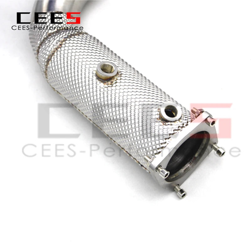 CEES Catback Exhaust For Porsche 911 991 991.2 Turbo S 3.8T 2017-2019 Titanium Downpipe Exhaust Pipe Muffler  Exhaust System