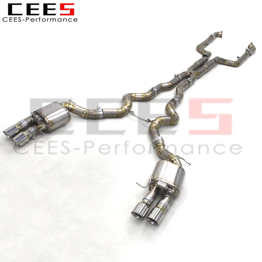CEES Catback Exhaust Pipes Escape For BMW M5 F10/F15 4.4TT 2012-2016 Racing Titanium Exhaust Pipe System Muffler