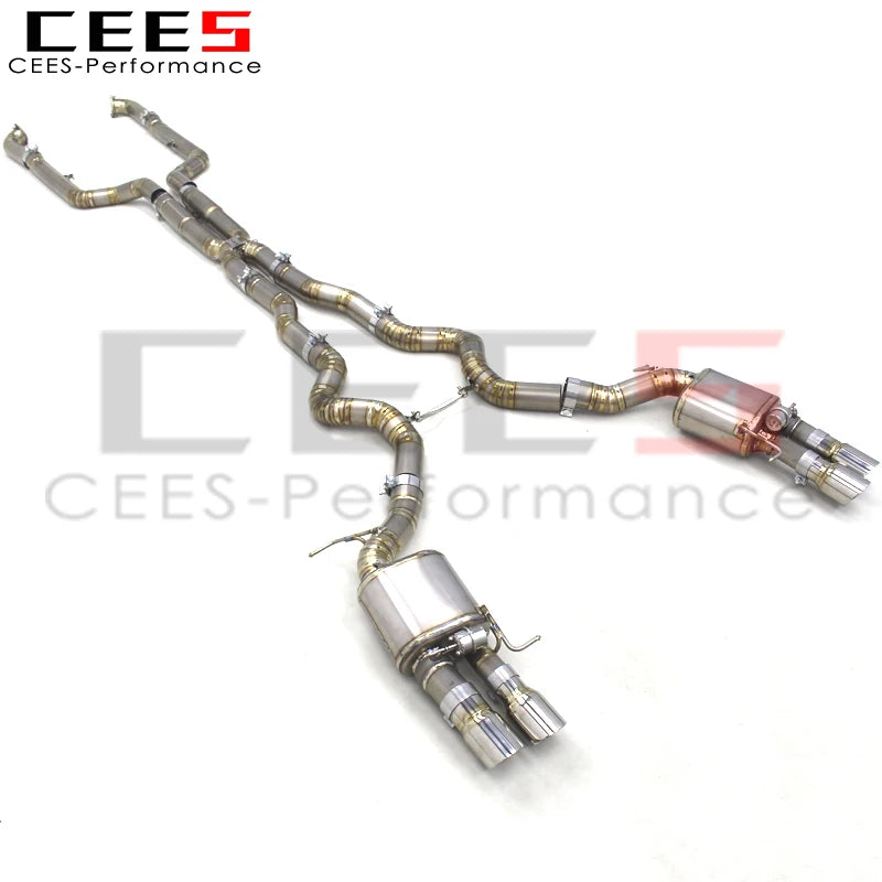 CEES Catback Exhaust Pipes Escape For BMW M5 F10/F15 4.4TT 2012-2016 Racing Titanium Exhaust Pipe System Muffler