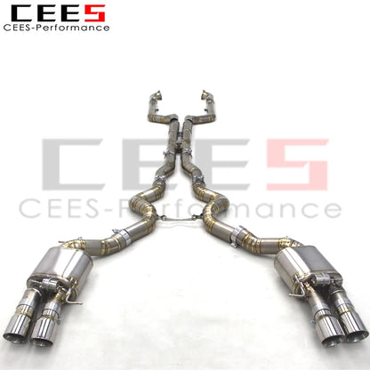 CEES Catback Exhaust Pipes Escape For BMW M5 F10/F15 4.4TT 2012-2016 Racing Titanium Exhaust Pipe System Muffler