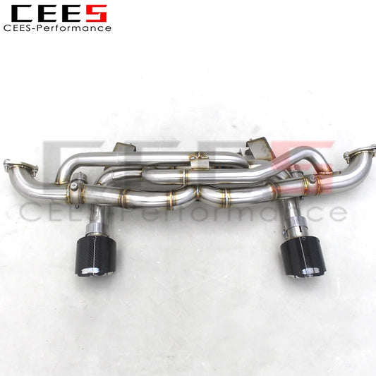 CEES Catback Exhaust Pipes Escape For Porsche 718 Cayman GT4 4.0L 2019-2023 Exhaust System Stainless Steel Exhaust Pipe Muffler