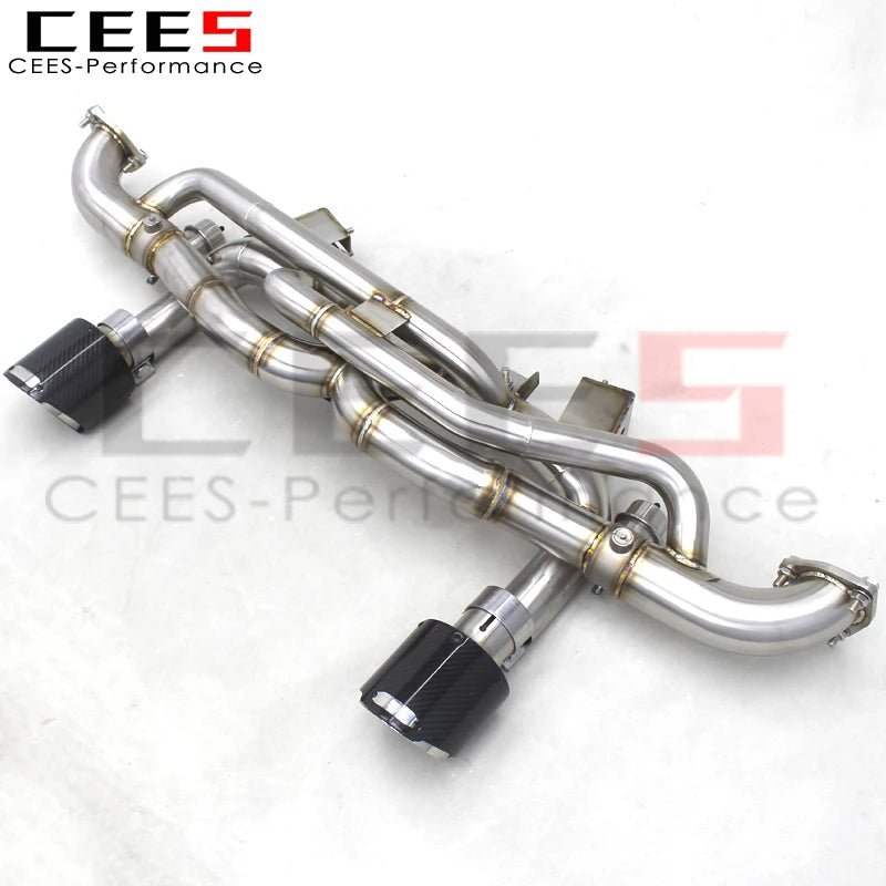 CEES Catback Exhaust Pipes Escape For Porsche 718 Cayman GT4 4.0L 2019-2023 Exhaust System Stainless Steel Exhaust Pipe Muffler