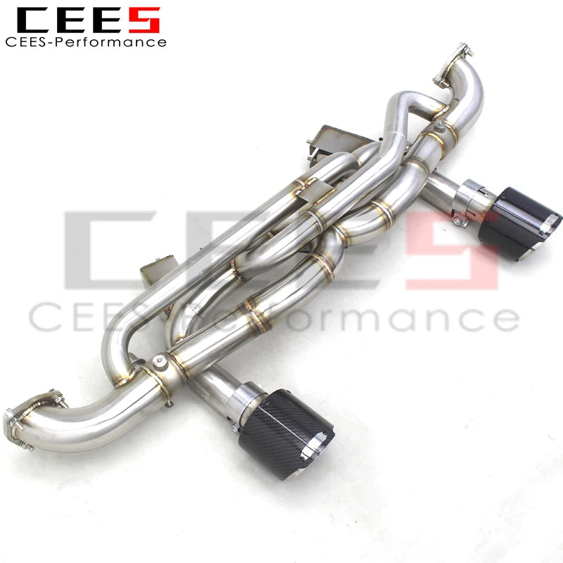 CEES Catback Exhaust Pipes Escape For Porsche 718 Cayman GT4 4.0L 2019-2023 Exhaust System Stainless Steel Exhaust Pipe Muffler