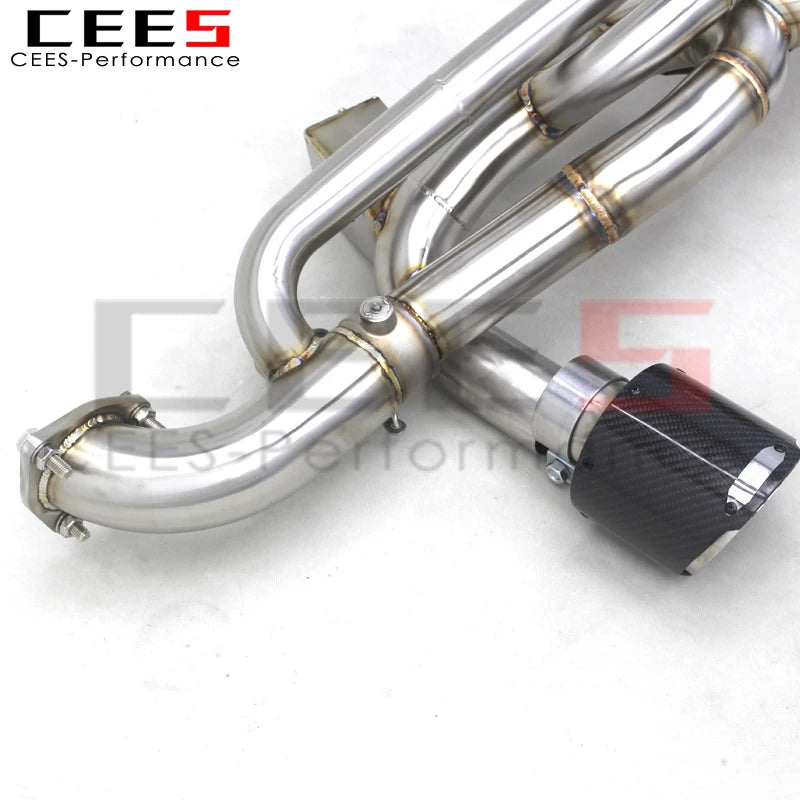 CEES Catback Exhaust Pipes Escape For Porsche 718 Cayman GT4 4.0L 2019-2023 Exhaust System Stainless Steel Exhaust Pipe Muffler