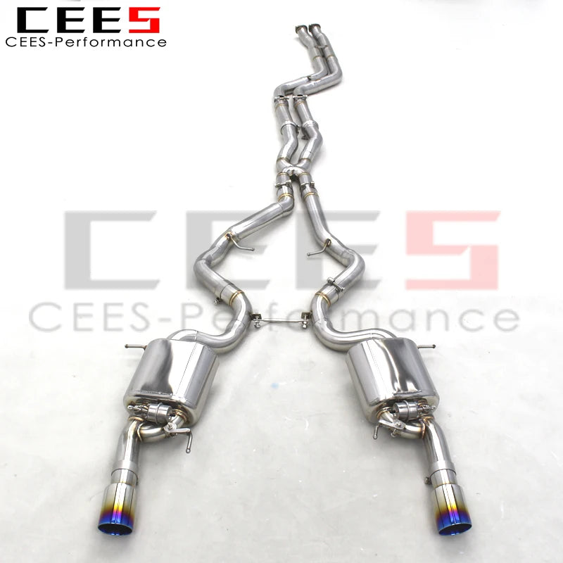 CEES Catback Exhaust Pipes For BMW 335/335i E90/E92/E93 N54 3.0T 2009-2013 Car Exhaust System Muffler Stainless Steel Escape