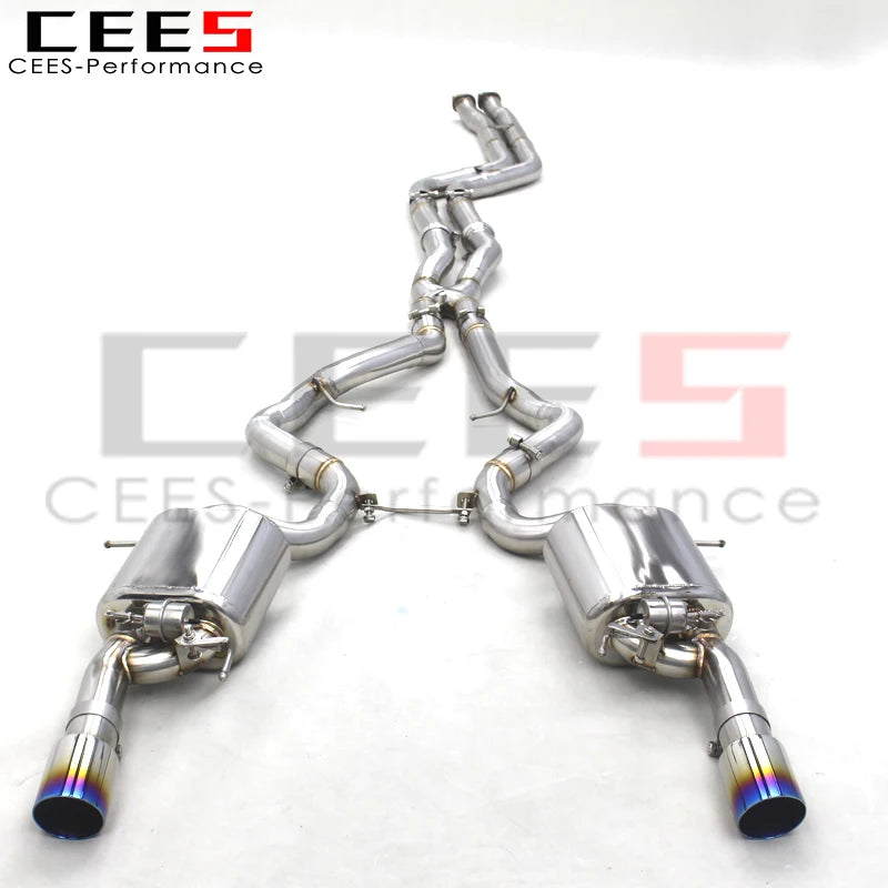 CEES Catback Exhaust Pipes For BMW 335/335i E90/E92/E93 N54 3.0T 2009-2013 Car Exhaust System Muffler Stainless Steel Escape